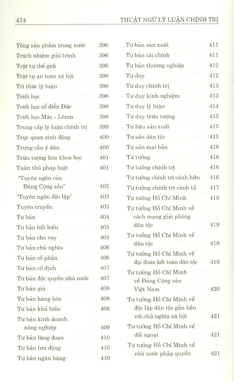 Thuật Ngữ Lý Luận Chính Trị