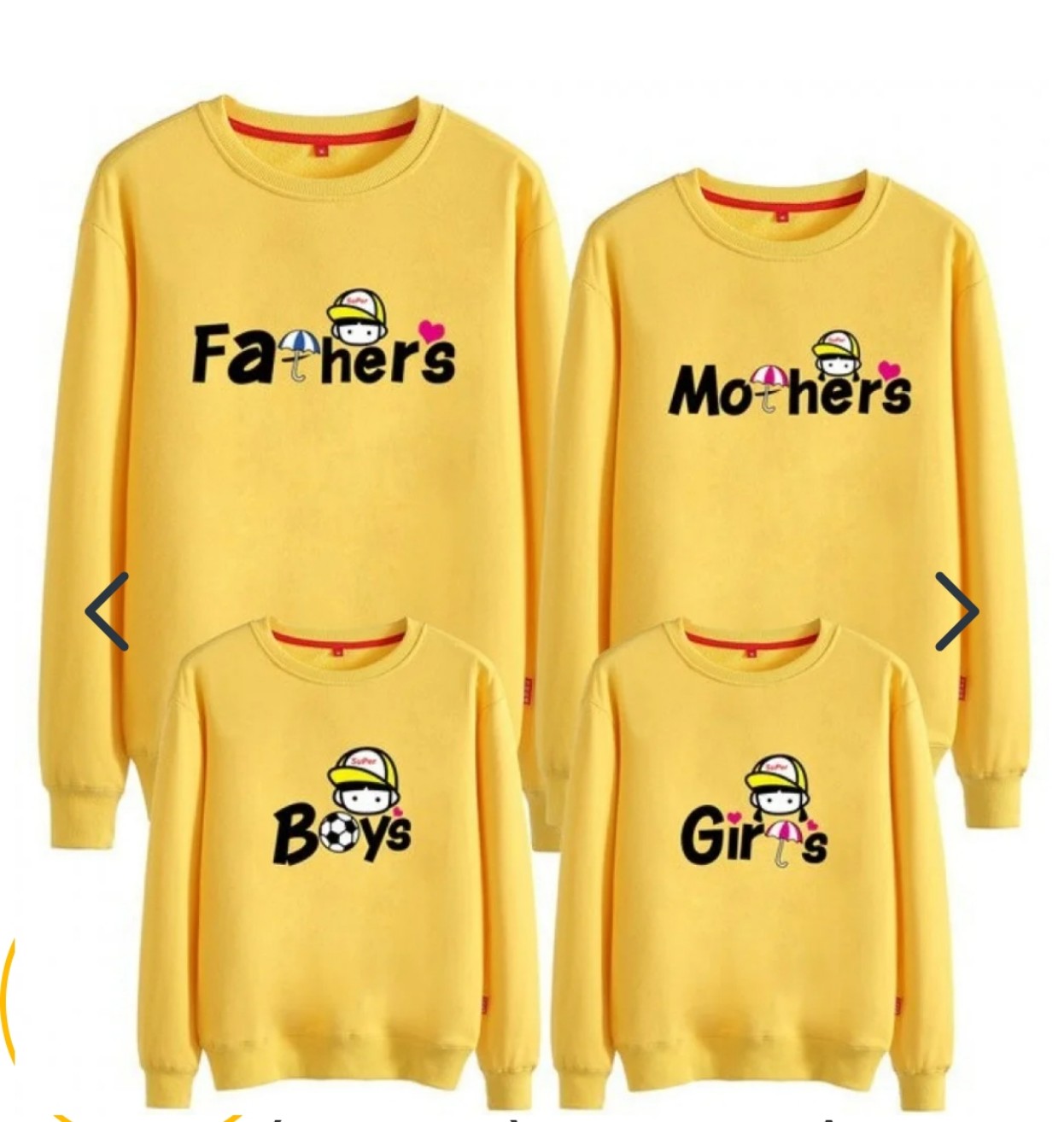 Áo SWEATER thu đông dài tay gia đình 3/4/5 người-áo đôi cặp phom rộng chất đẹp đủ size từ bé 5-90 kí [giá sĩ 1 áo ]