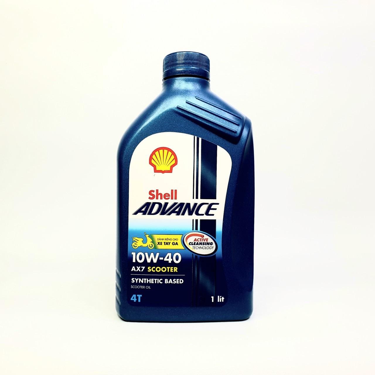 [HCM][ SHELL TAY GA] SHELL ADVANCE AX7 SCOOTER 10W40 1L