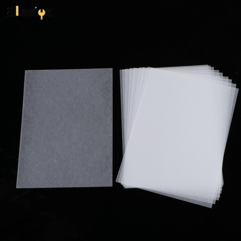 Blesiya 10 Half Transparent Shrink Film Sheets Shrinkable Paper Craft Fine Polish