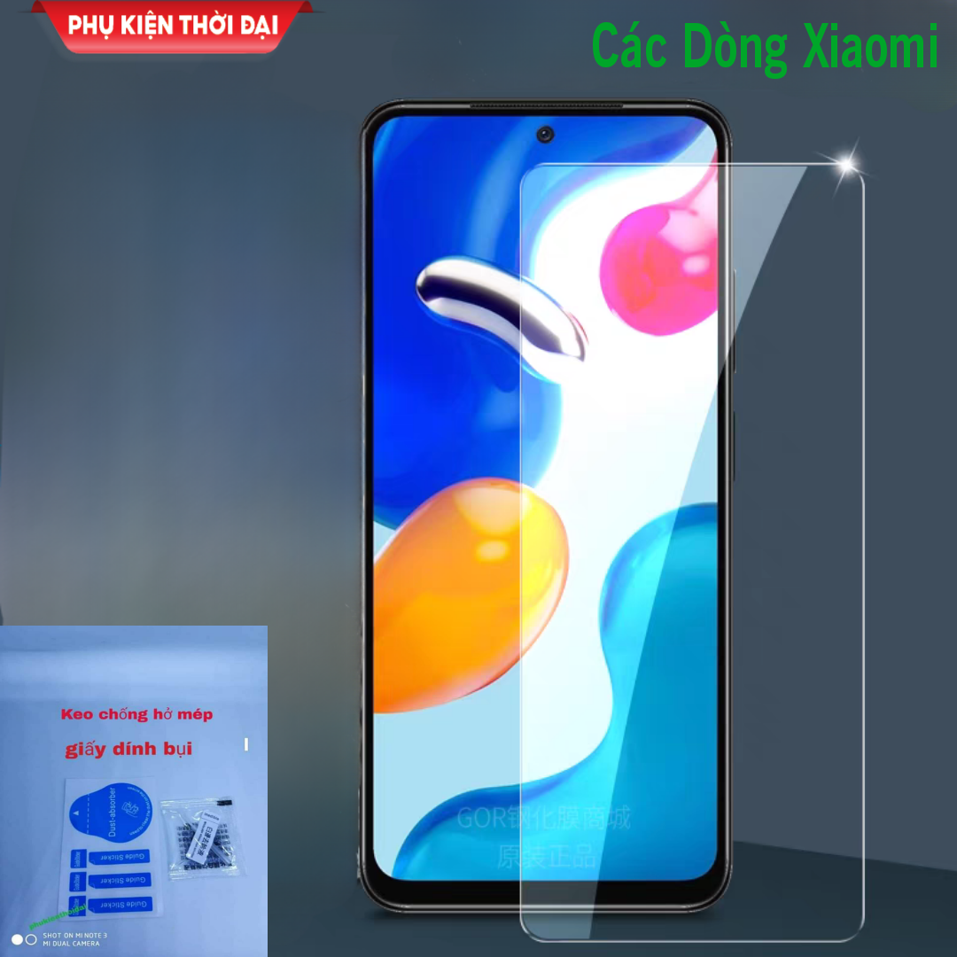Cường lực Redmi K30 Pro / Poco F2 Pro / K20 / K30 / K30 5G / K40 / K40 Gaming / K40s / K50 / K50 Pro / K50 Ultra / K50 Gaming / K60 / K60 Pro trong suốt loại tốt gần full màn ( tặng keo mép )