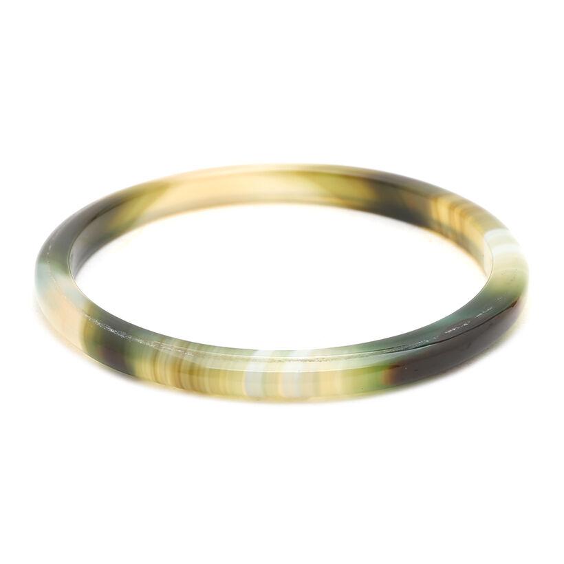 Vòng tay mã não Leo Store 4,8cm (Xanh vàng)