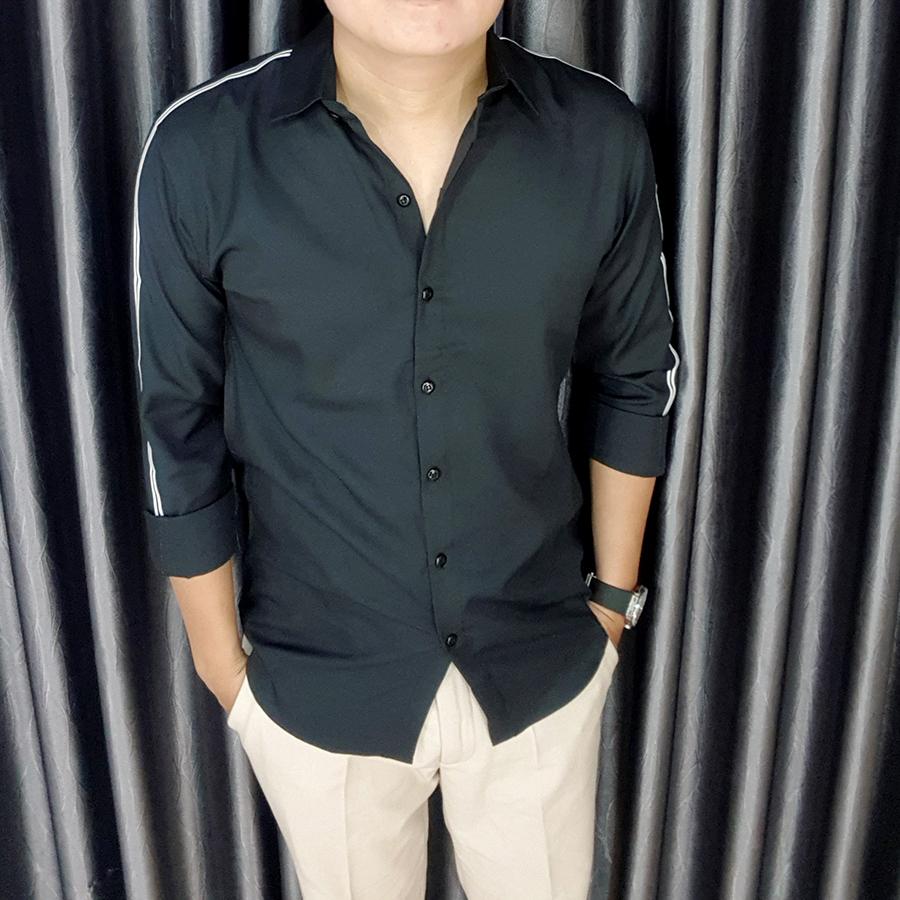 [HCM]Áo Sơ Mi Nam Viền Vai Casual (2 Màu )