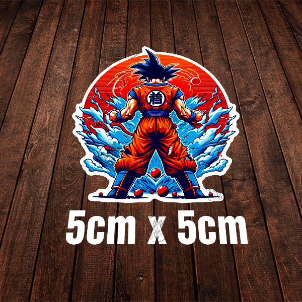 Combo 100 sticker không trùng hình dán Son Goku 7 viên ngọc rồng Dragon Ball