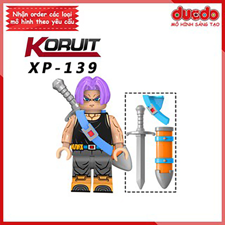 Minifigures Saiyan Trunks Torankusu Bảy viên ngọc rồng - Đồ chơi Lắp ghép Xếp hình Mô hình Mini Dragon Ball KT1020