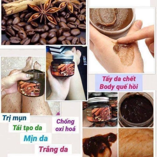Tẩy Tế Bào Chết Cà Phê Quế Hồi 380g Chính Hãng Nga 100% Trắng Mịn, Se Khít Chân Lông