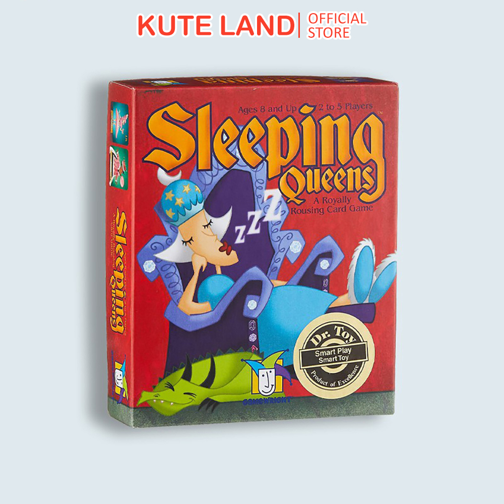 Bộ trò chơi board game 79 thẻ sleeping queens bản tiếng anh