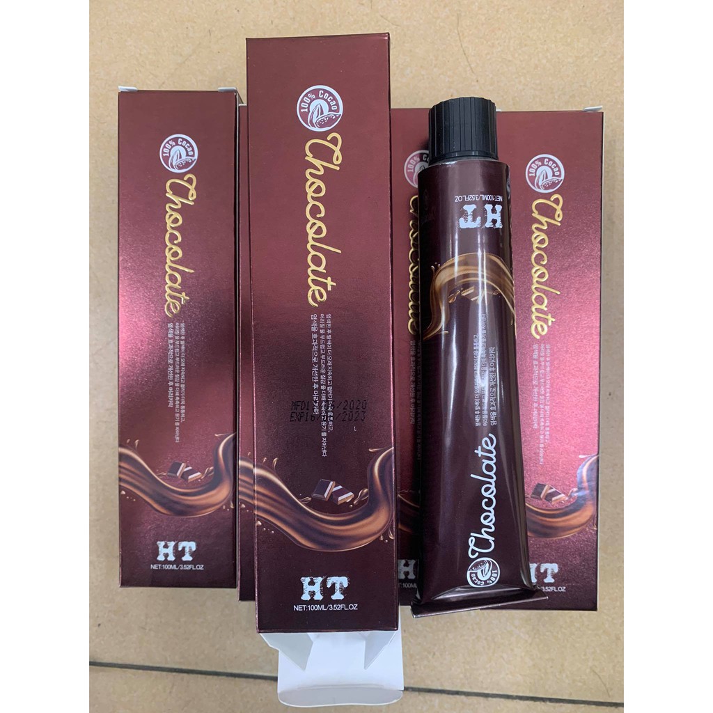 Thuốc Nhuộm phủ bạc cân bằng Chocolate HT Hàn Quốc 100ml