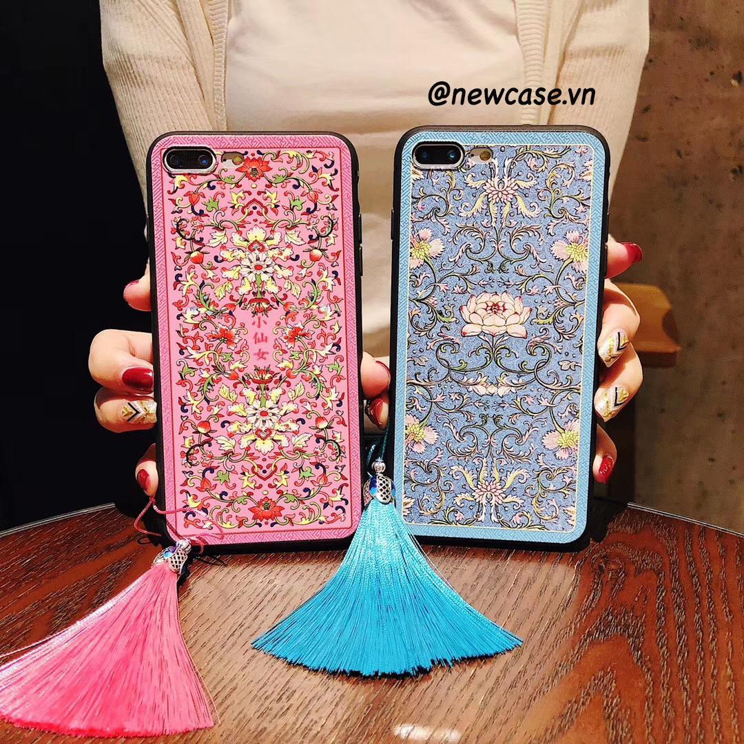 Ốp Lưng Dẻo Diên Hy Công Lược (Kèm 01 Dây Tua Rua Đá) - Iphone 6, 6plus, 7, 7plus, 8, 8plus, X, Xs