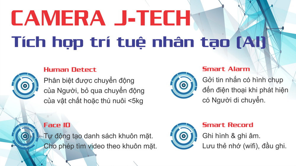 [HCM]CAMERA WIFI IP J-TECH HD6611B (2MP XOAY)