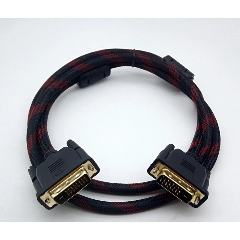 Dây Cáp DVI Sang DVI 1.5m Tròn Bọc Lưới