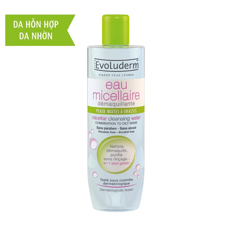[Freeship Max] Nước tẩy trang Evoluderm Micellar Cleansing Water 250ml