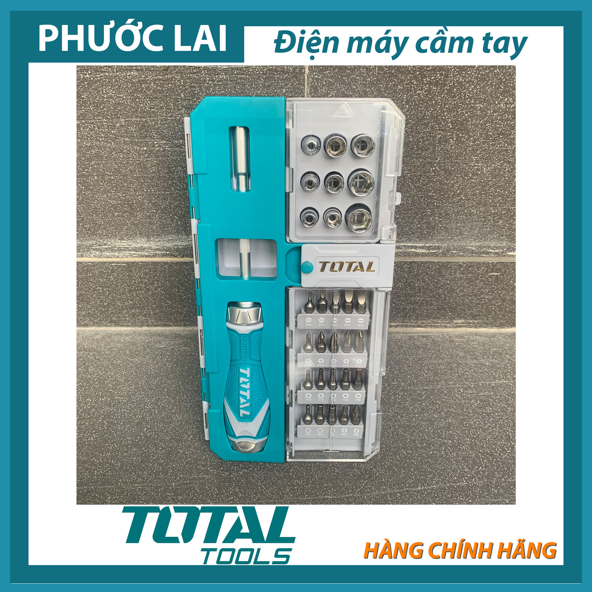 Bộ tua vít 33 chi tiết Total TACSD30336