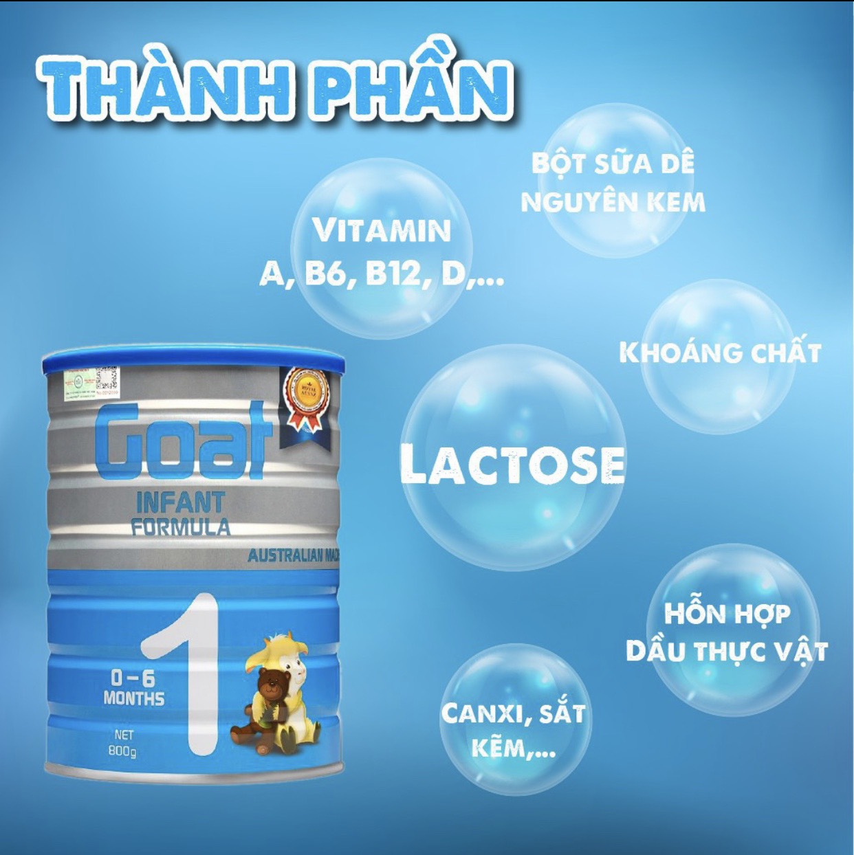 Sữa Hoàng Gia Úc Goat Infant Formula 1