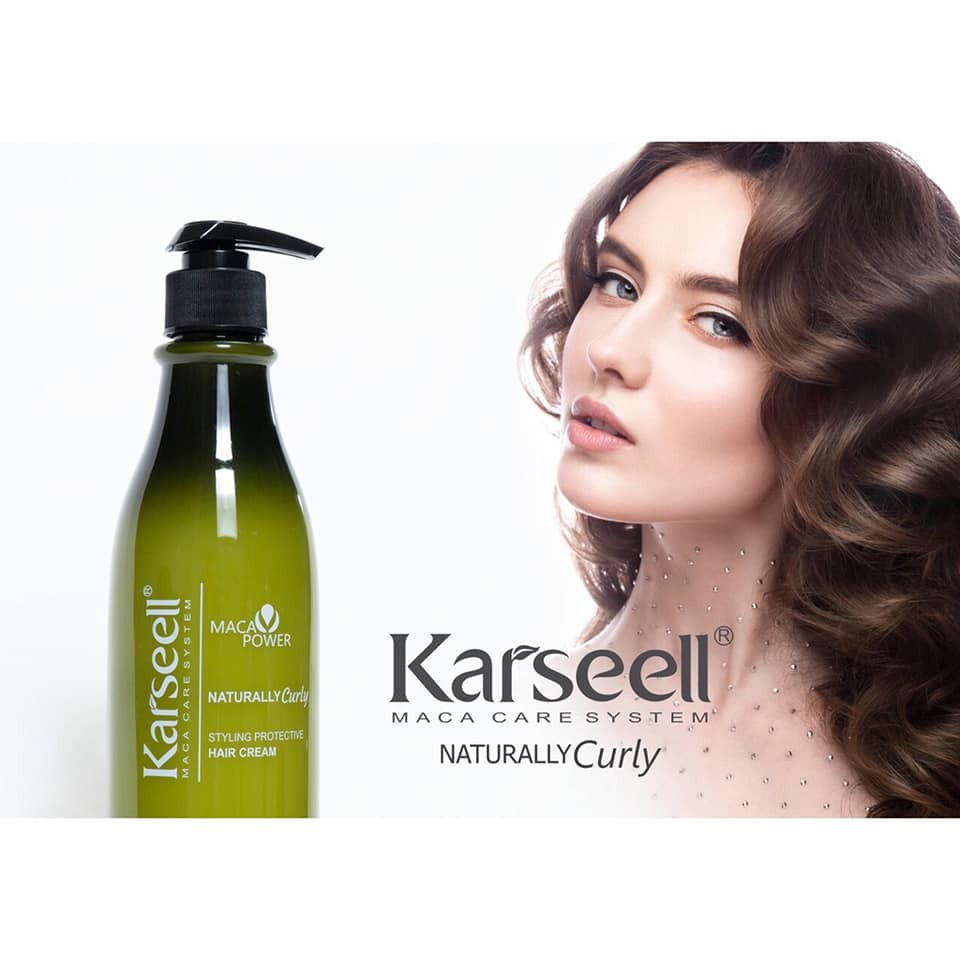 Gel giữ nếp tóc uốn Karseell Naturally Curly Styling Protective Hair Cream 500ml AZ008 tặng mặt nạ
