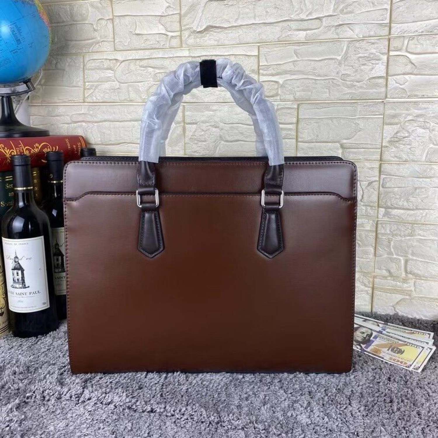 Cặp Da Thật,Da Bò BAILID Polo 6859.Túi Xách Da Công Sở.
