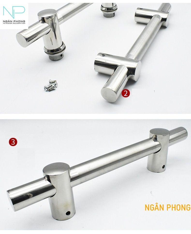 [HCM]TAY NẮM CỬA KÍNH INOX 201