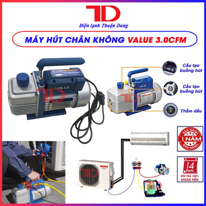 Máy hút chân không máy lạnh Value - Điện Lạnh Thuận Dung