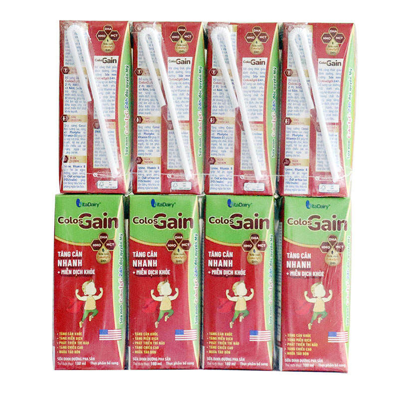 Sữa Colosgain Colos Gain Pha Sẵn 110ml Thùng 48 hộp [Date 09/2025]