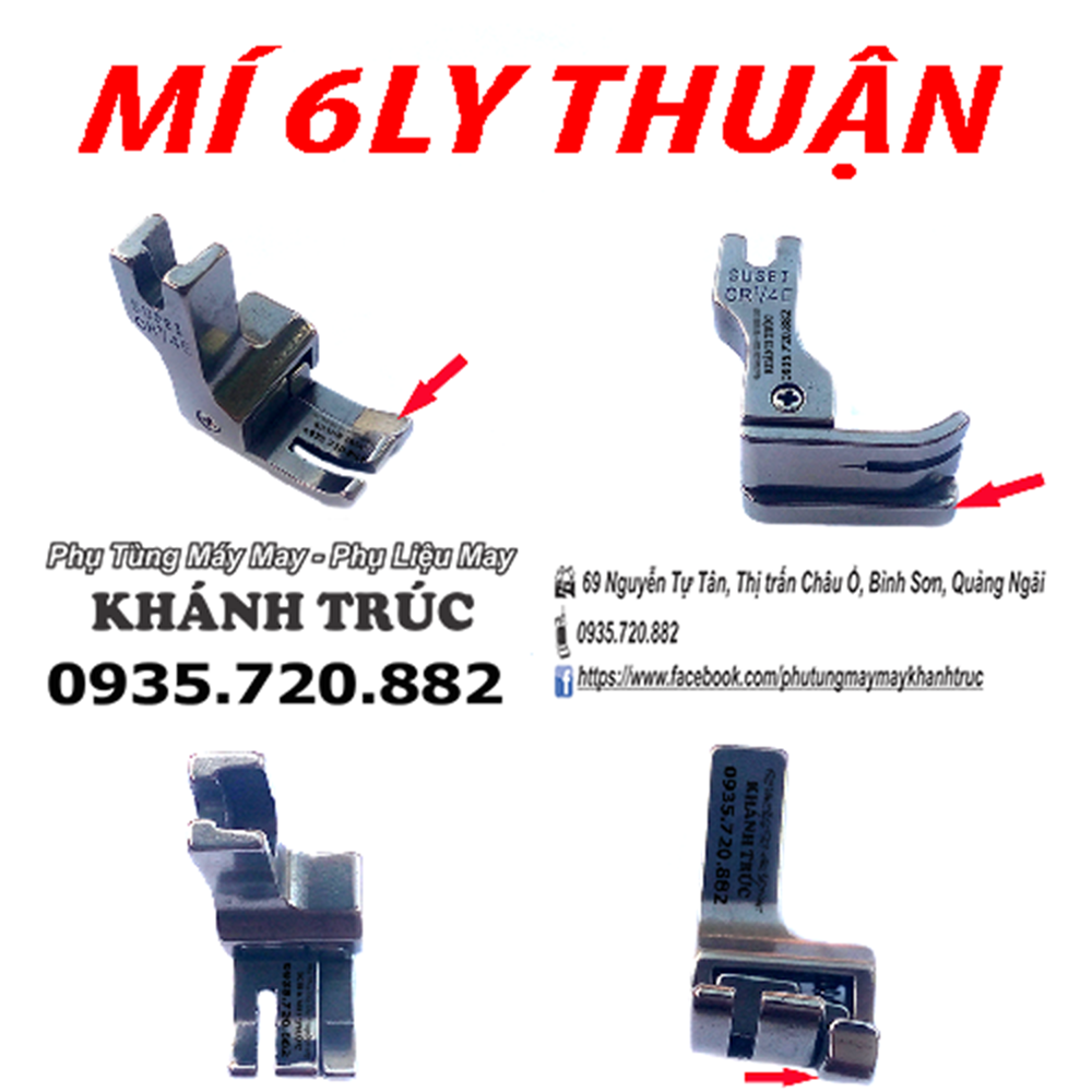 Chân vịt mí 6ly máy may công nghiệp 1kim
