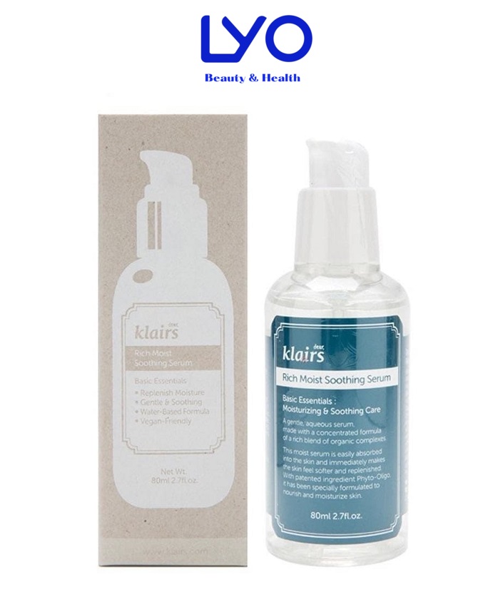 Tinh Chất Dưỡng Ẩm sâu Klairs Rich Moist Soothing Serum 80ml Lyo.vn
