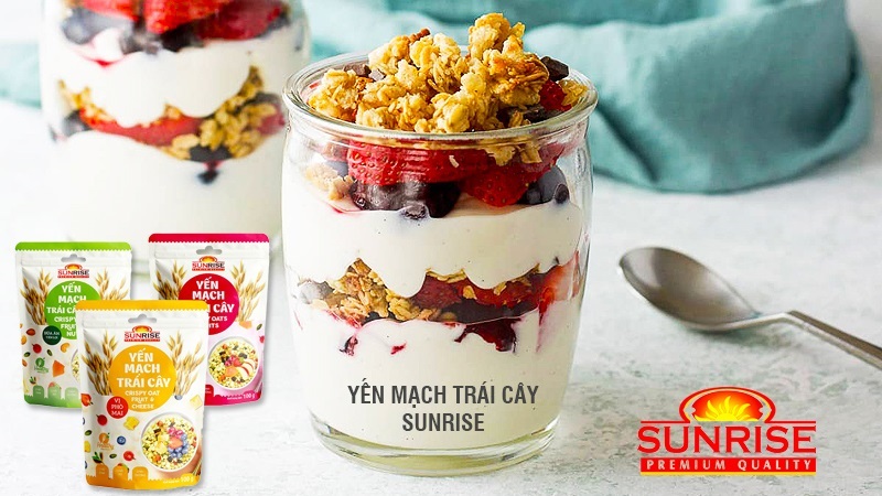 YẾN MẠCH TRÁI CÂY GRANOLA SUNRISE 300G