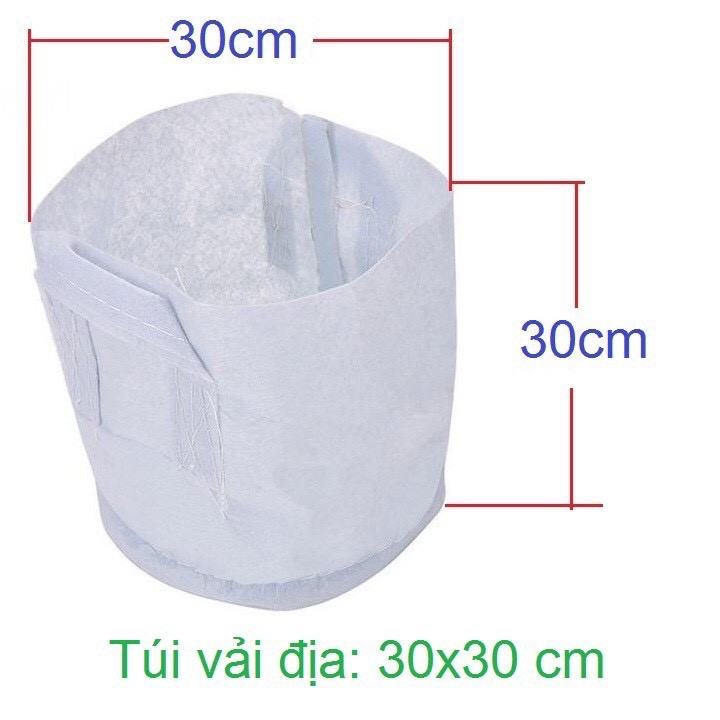 5 Túi vải địa có quai xách trồng cây - Tiện sử dụng, bền, đẹp, tái sử dụng