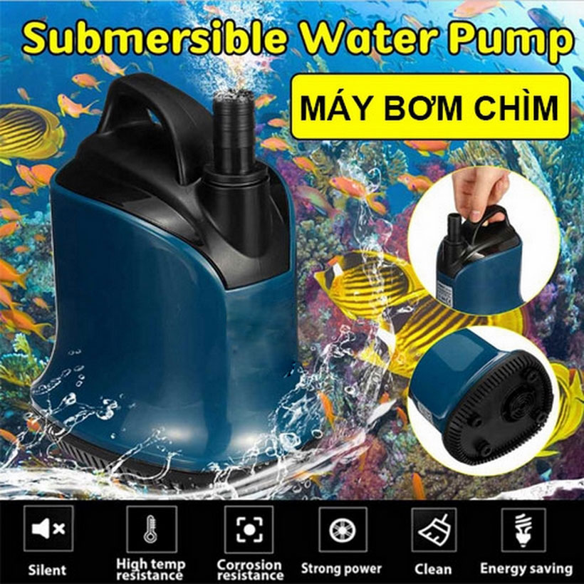 Máy bơm hút đáy sobo 200D -25 W Hút cặn 360 cho bể cá cảnh, tiểu cảnh, hồ cá