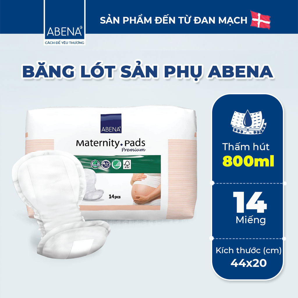Băng lót sản phụ Abena Maternity Pads nhập khẩu từ Đan Mạch