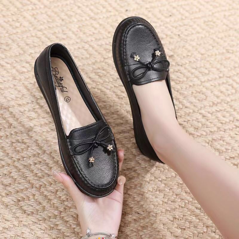 [Hoàn Tiền 15%]Giày nữ , giày lười nữ đế bắng siêu êm , mềm dẻo