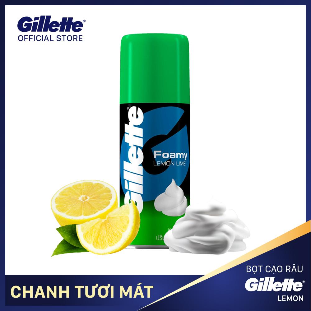[HCM]Bọt cạo râu hương chanh Gillette Foamy Lemon Lime 50g