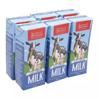 Lốc 6 hộp sữa tươi nguyên kem Australia Own Úc 200ml
