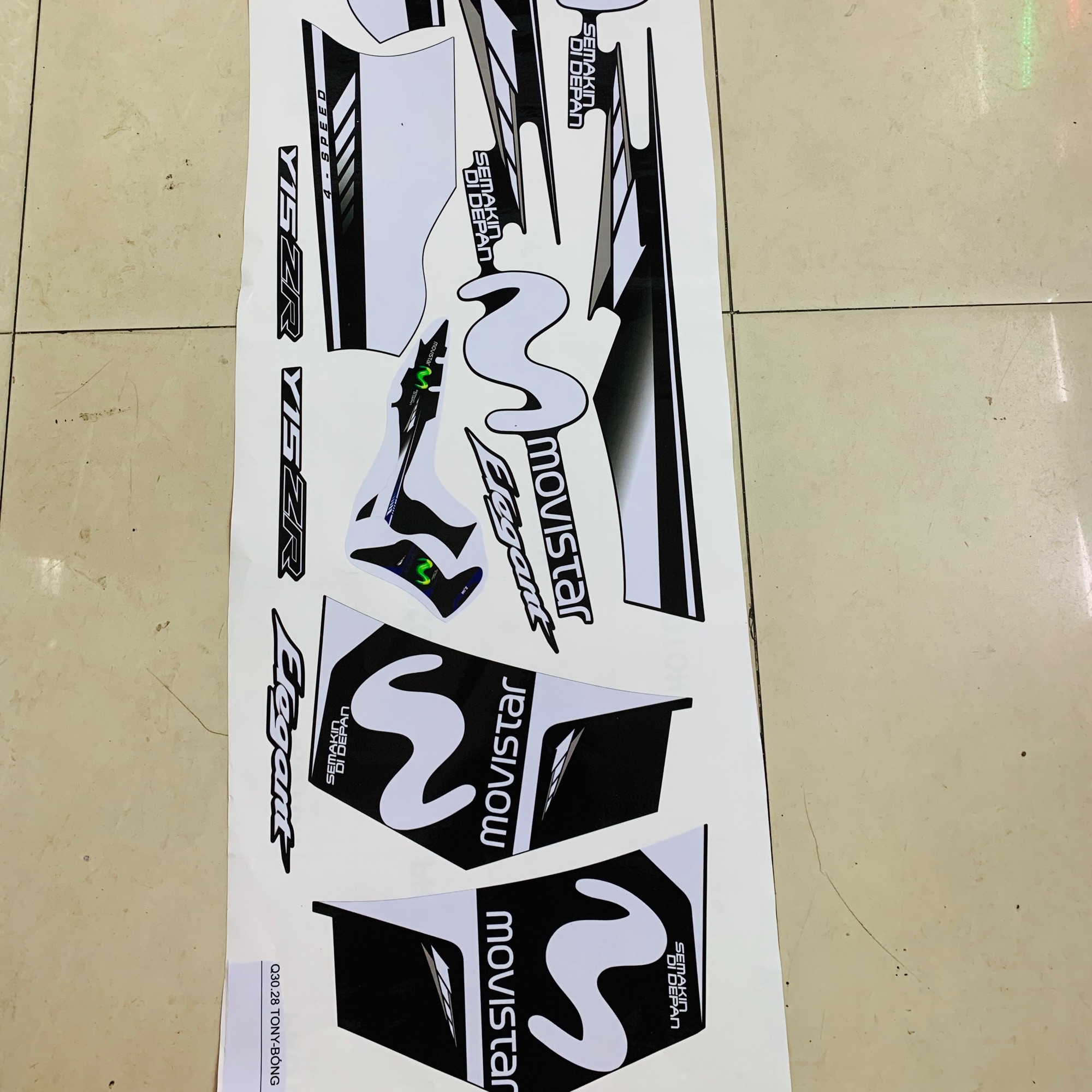 [HCM]Tem rời movistar elegant bản 3 lớp bóng cao cấp