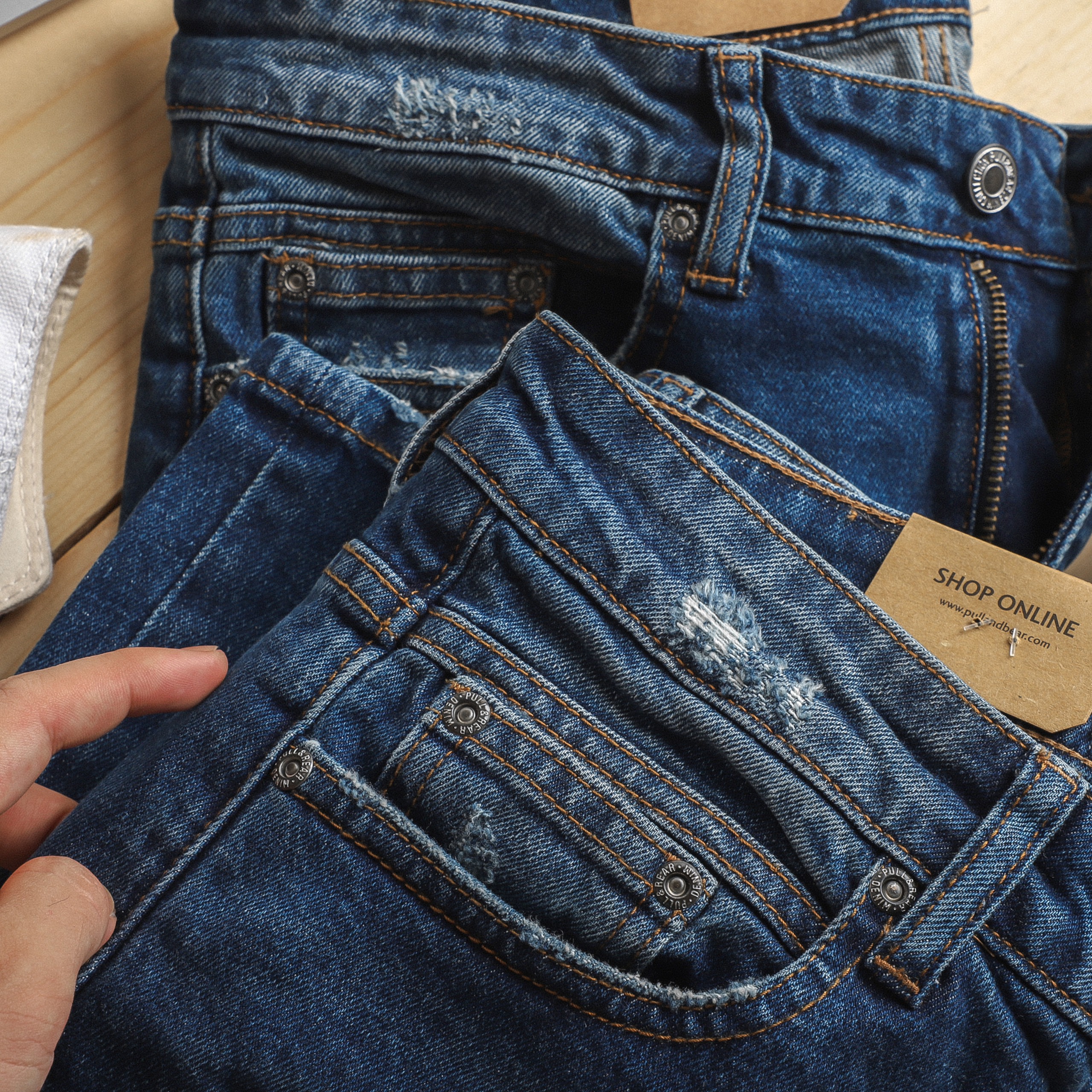 [HCM]Quần jean rách Pull&Bear 1058