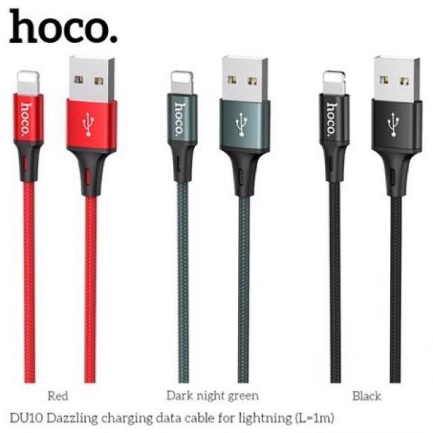 [HCM]Cáp sạc nhanh Hoco 3A DU10 iphone cổng lightning bảo hành 12 tháng