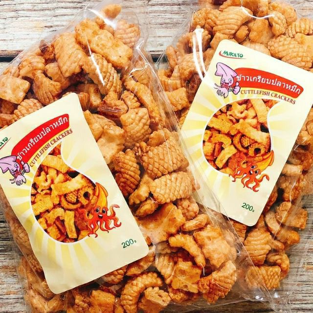 [COMBO 2 GÓI] Bánh Snack Bim Bim Mực Thái Lan 200g