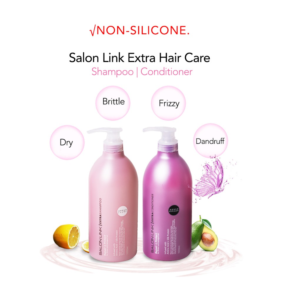 [Tặng Quà] Bộ Dầu Gội Xả Siêu Dưỡng & Phục Hồi Tóc Salon Link Extra