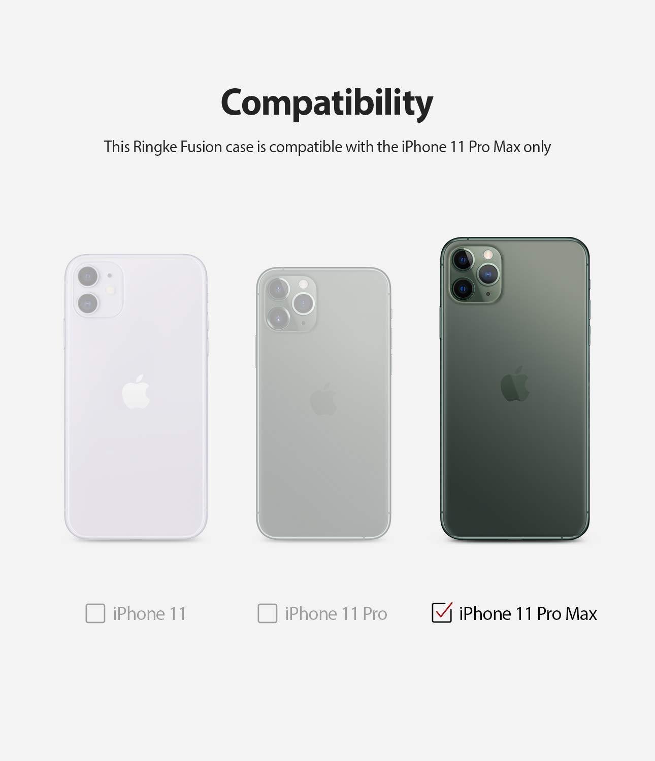 Ốp lưng iPhone 11 Pro Max Ringke Fusion Hàn Quốc (Ringke Fusion Korea Case for iPhone 11 Pro Max)