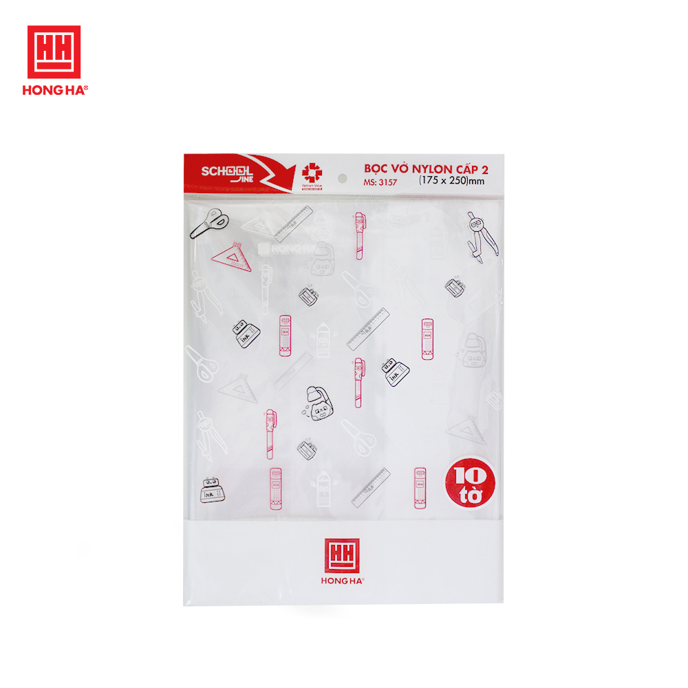 Bọc vở ni lông cấp ii hồng hà - 3157