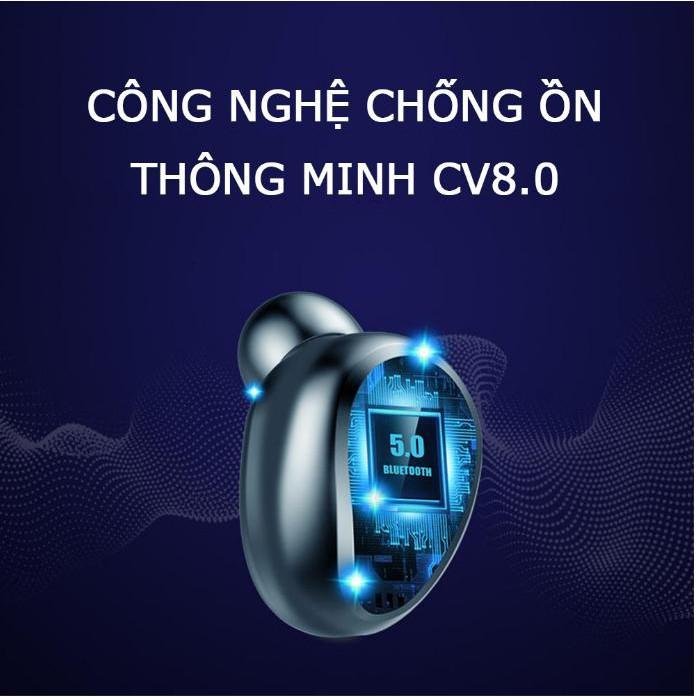 Tai nghe bluetooth kiêm sạc dự phòng TWS F9 bản Quốc tế True Wireless không dây nút cảm ứng kháng nước thể theo stereo