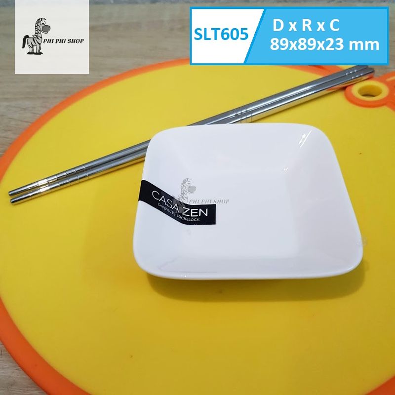 Chén dĩa sứ Lock&Lock đựng nước chấm gia vị dòng Casa Zen