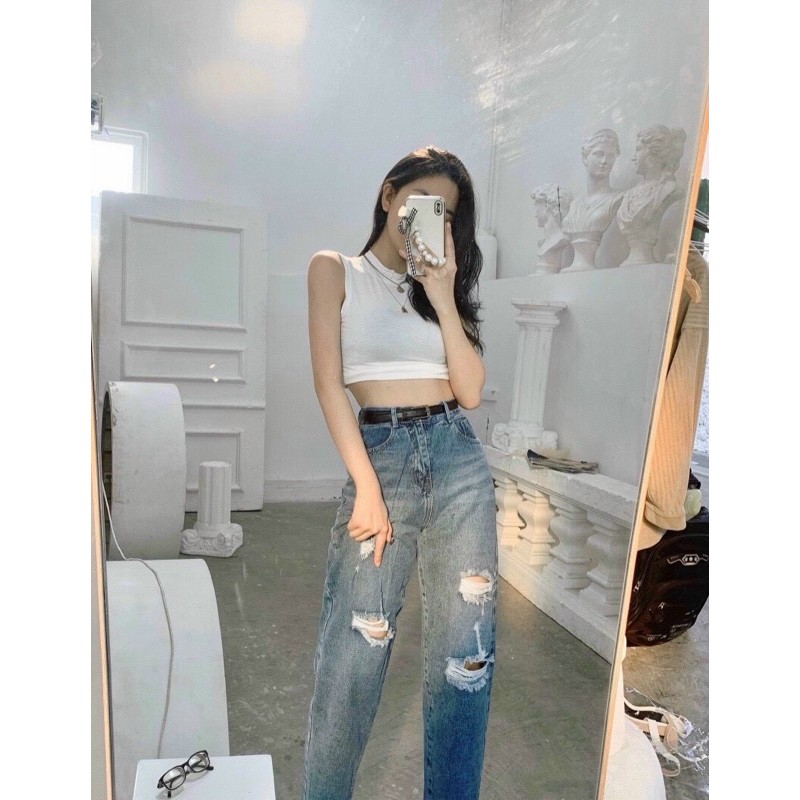 [HCM]quần jeans rách kiểu