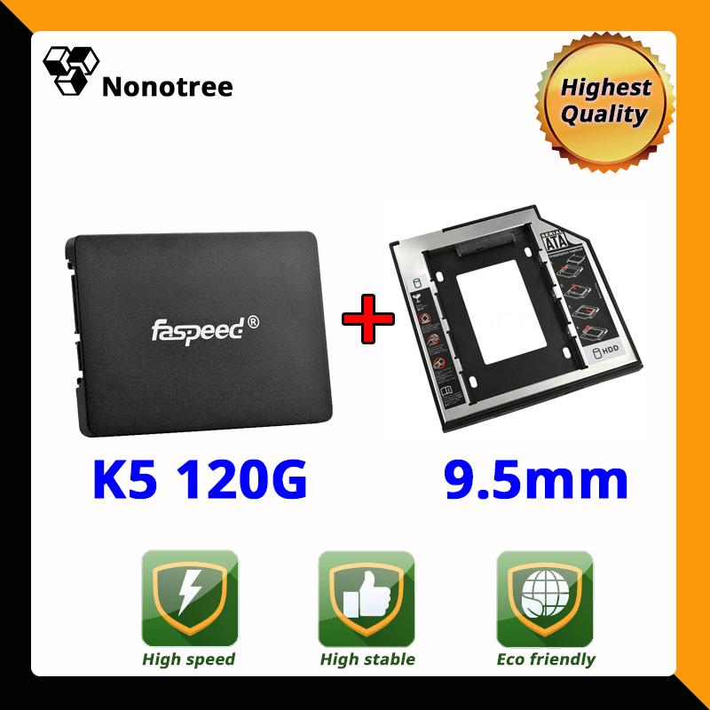 Ổ cứng SSD K5 (nâng cấp T6) 120GB Faspeed SATA3 2.5inch 3 năm đổi mới Caddy 9.5mm Nonotree 90GB 128GB Tham khảo