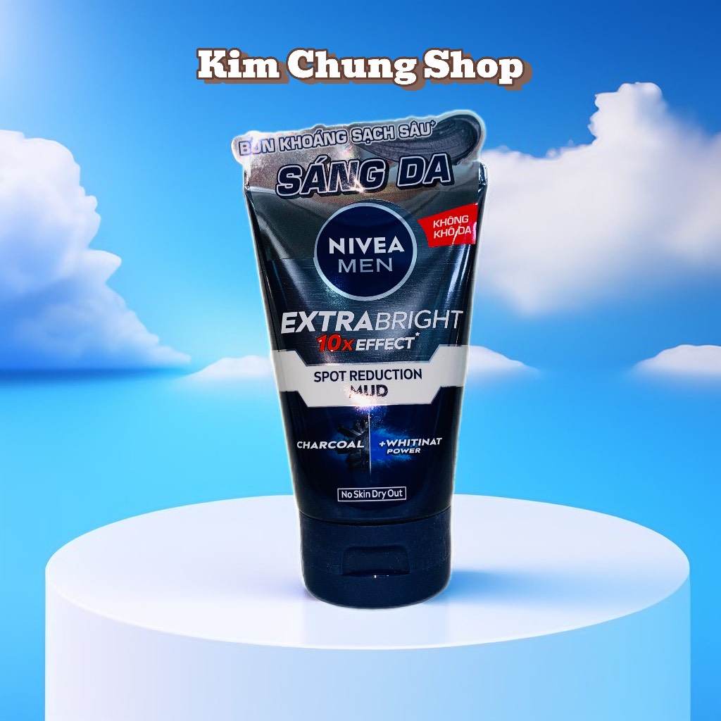 Sữa rửa mặt Nivea Men tuýp lớn 100g (Sáng da, sạch nhờn, giảm mụn)