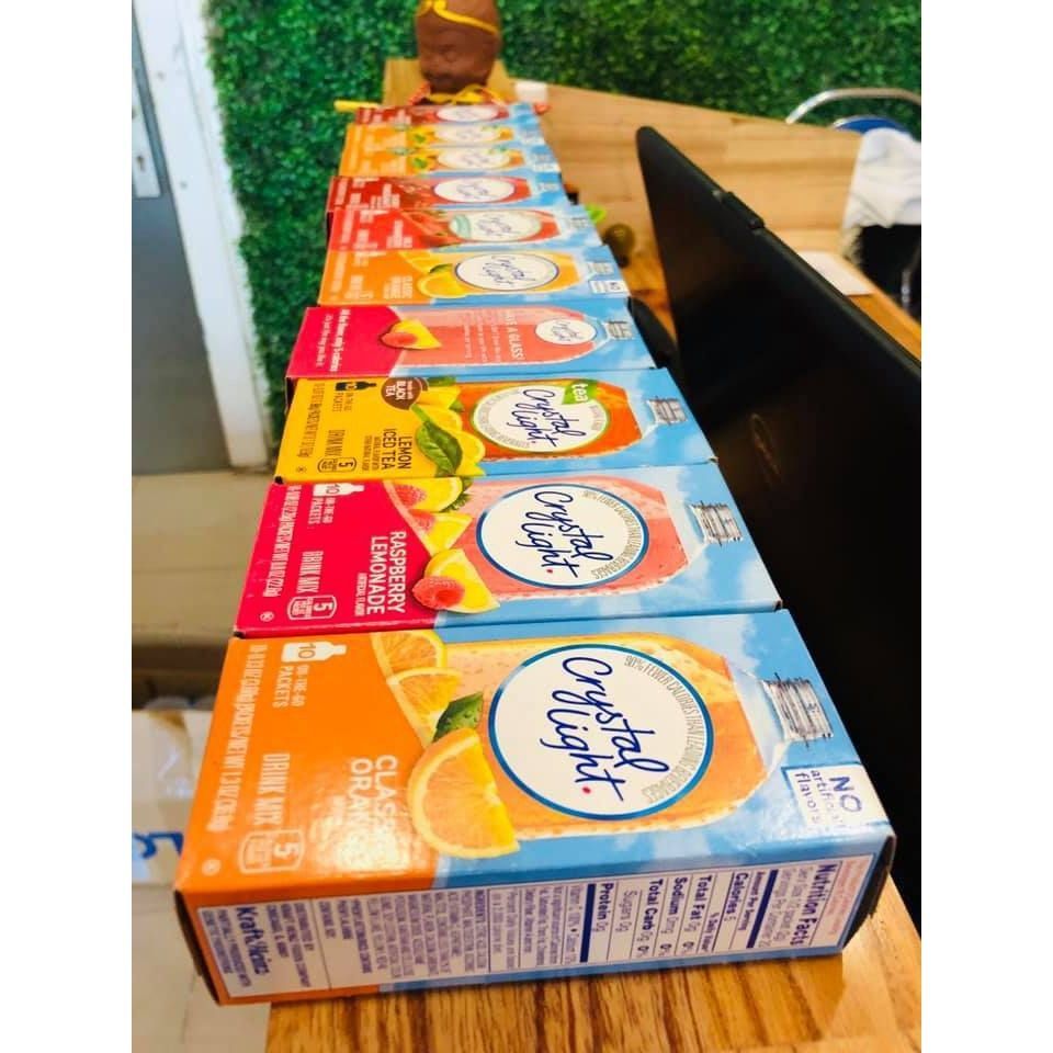 10 gói Crystal light mix vị