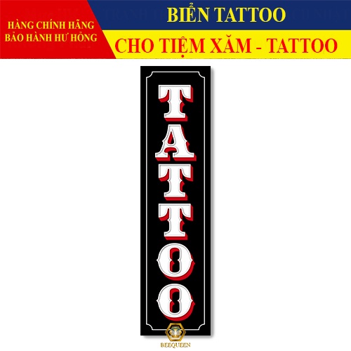 Combo 2 tranh tattoo trang trí tiệm xăm tattoo có khung tuyệt đẹp size 20x60cm minh quang decor