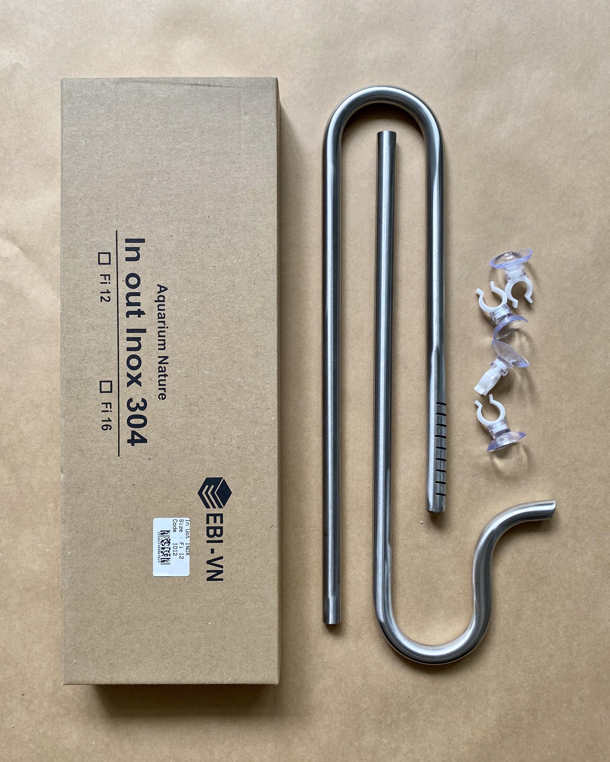 In out inox fi 12 - phụ kiện máy lọc bể cá cảnh