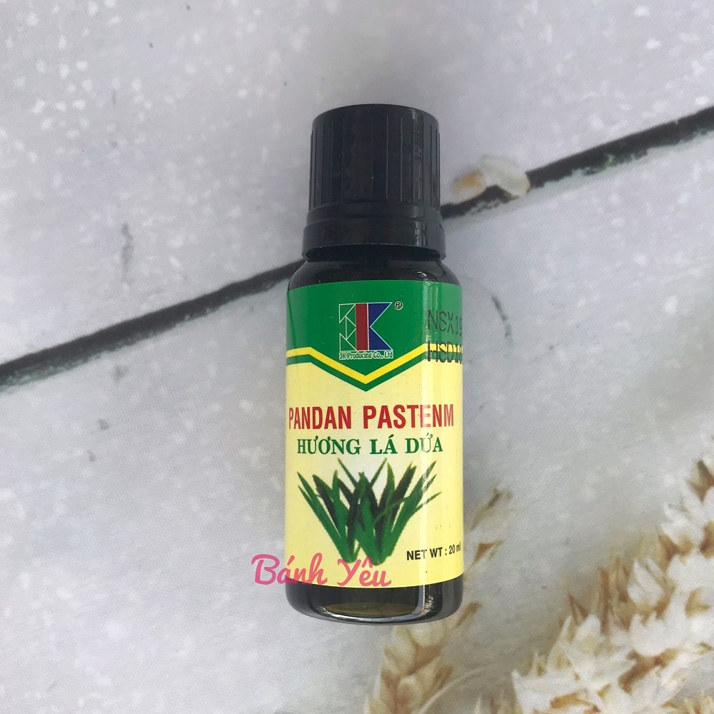 Hương lá dứa- lá nếp có màu 20ml tạo màu và mùi hương cho các loại bánh keo,chè xôi