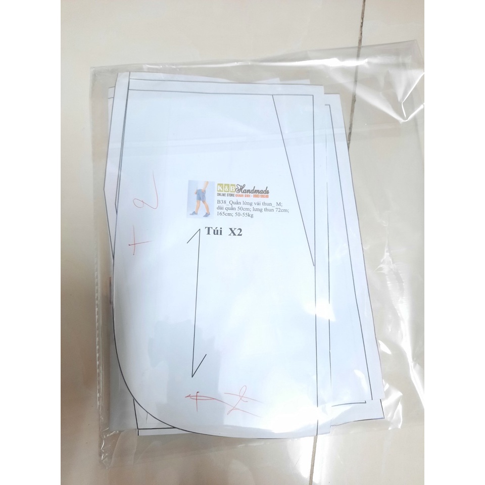 Rập giấy A0 mã B38 (Bản vẽ) (BẢN VẼ)