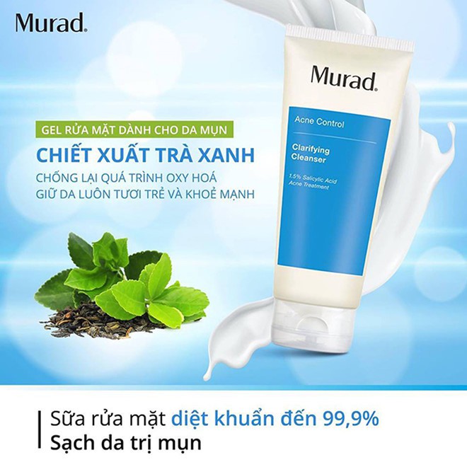 Gel Rửa Mặt Cho Da Mụn Clarifying Cleanser Murad 200ml